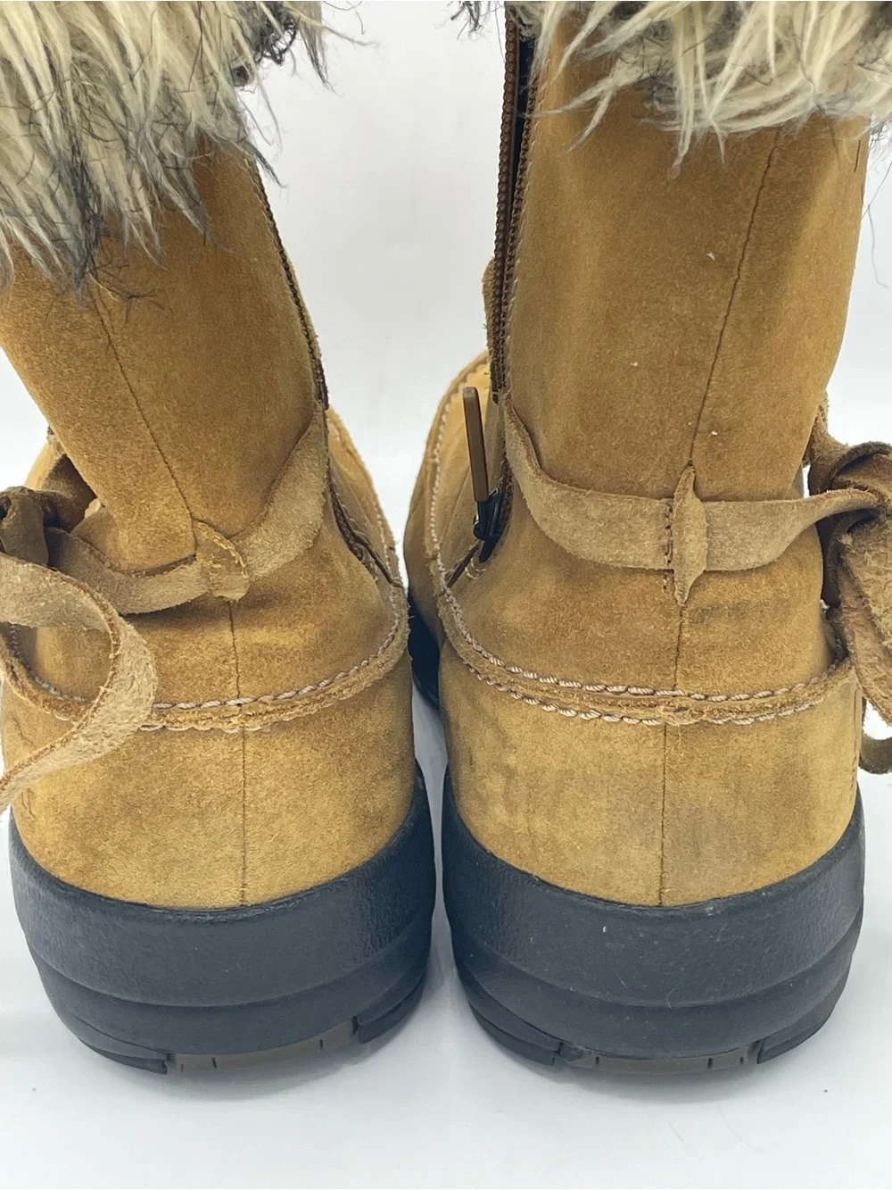 Sorel Northern Lite Tall Suede Zip Boot in Mustard.